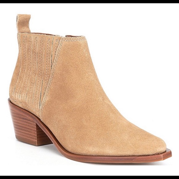 ANTONIO MELANI Shoes - Bernay Gored Suede Block Heel Booties